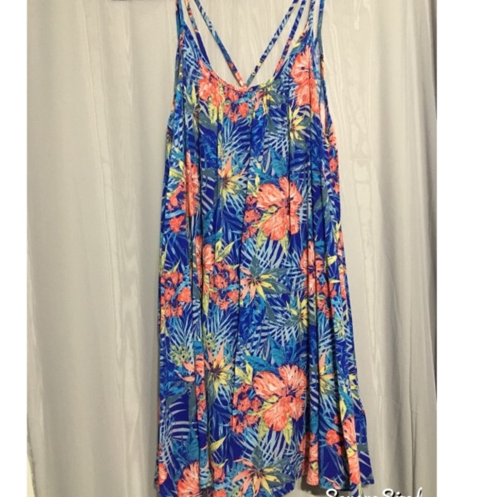 Flowing floral dress